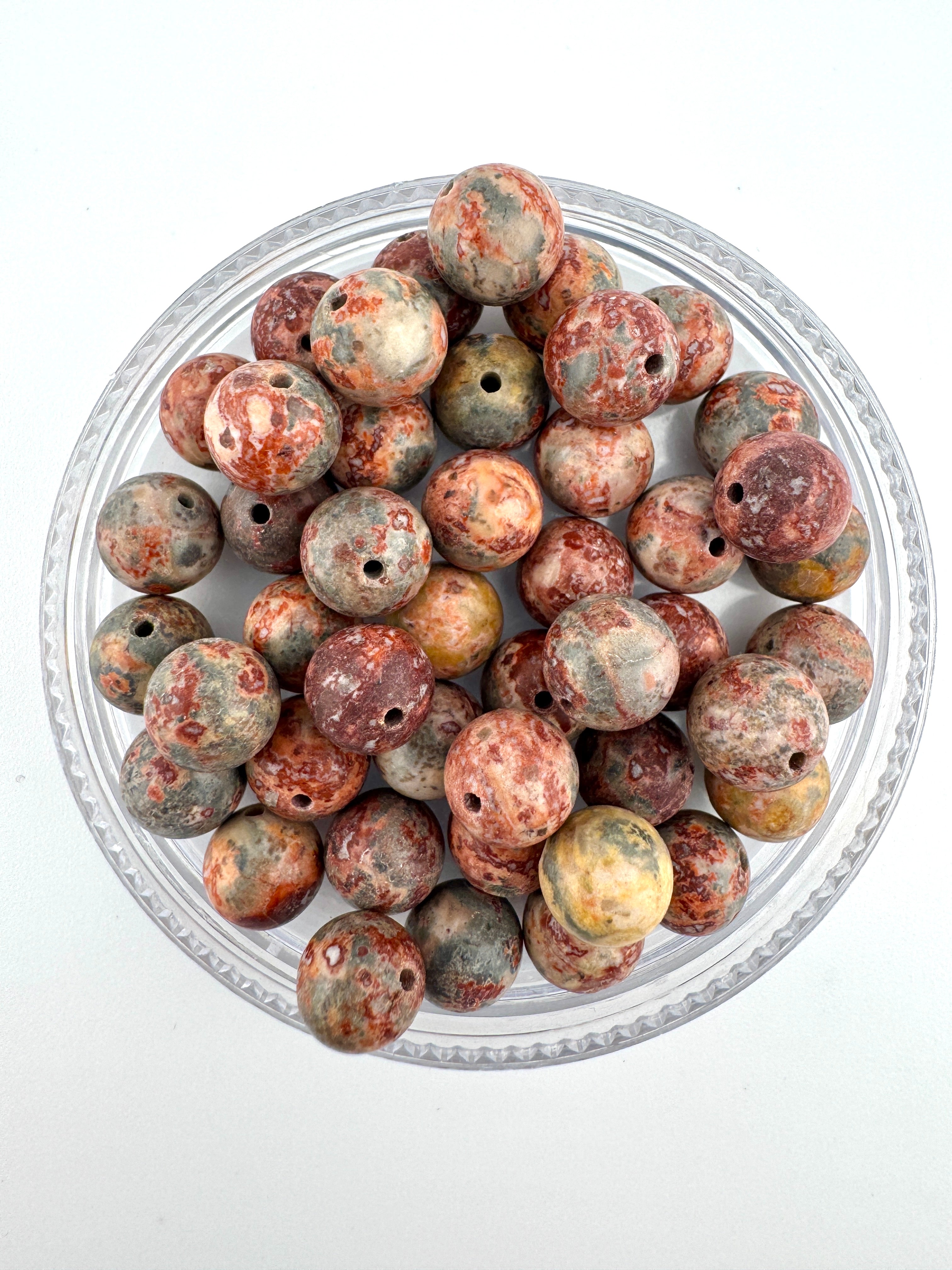 Leopard Skin JasperAvailable in 6mm, 8mm Sizes