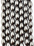 6x8mm Hematite Oval Beads