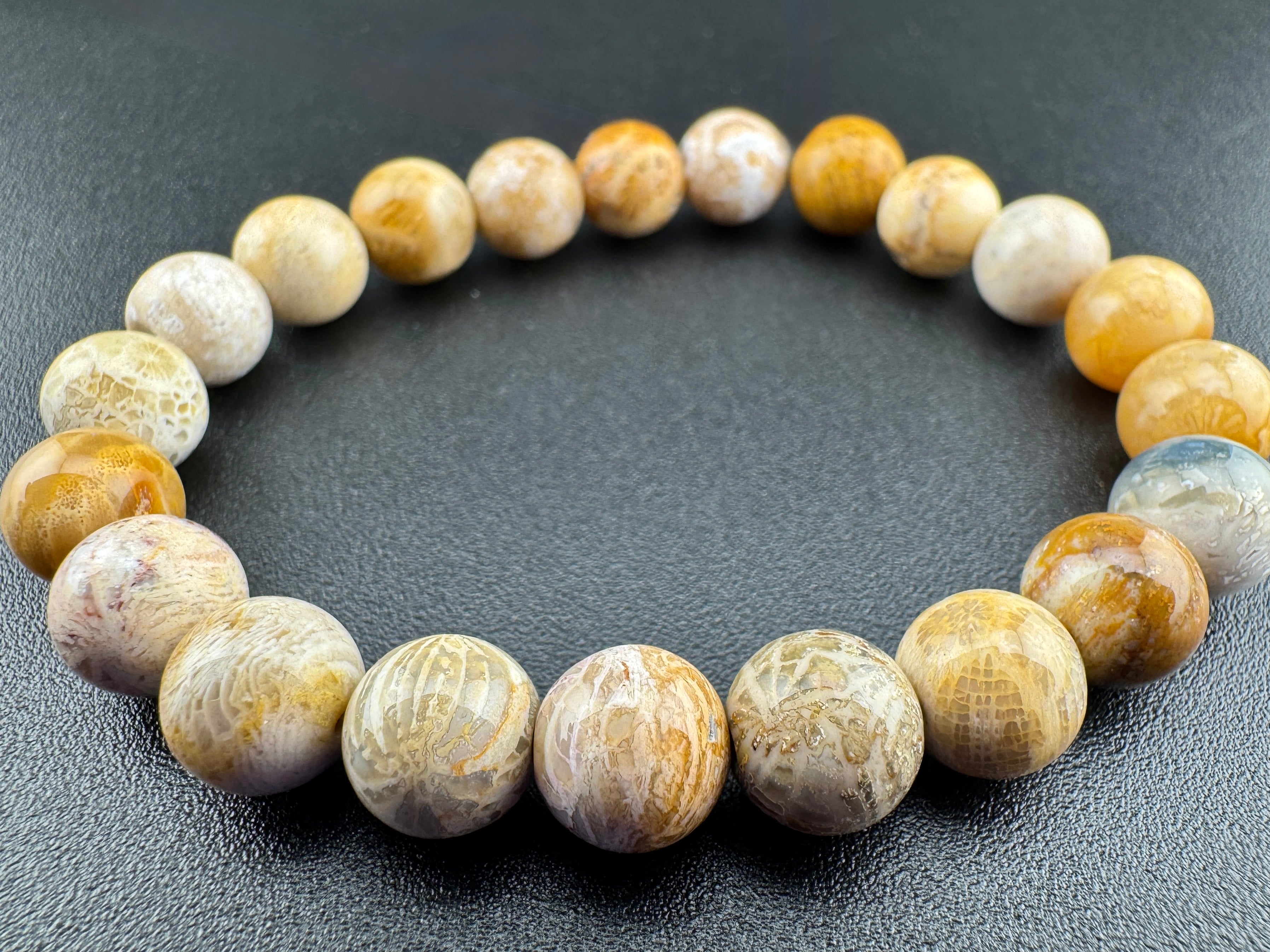 Fossilized Coral Beads Available in 8mm Sizes