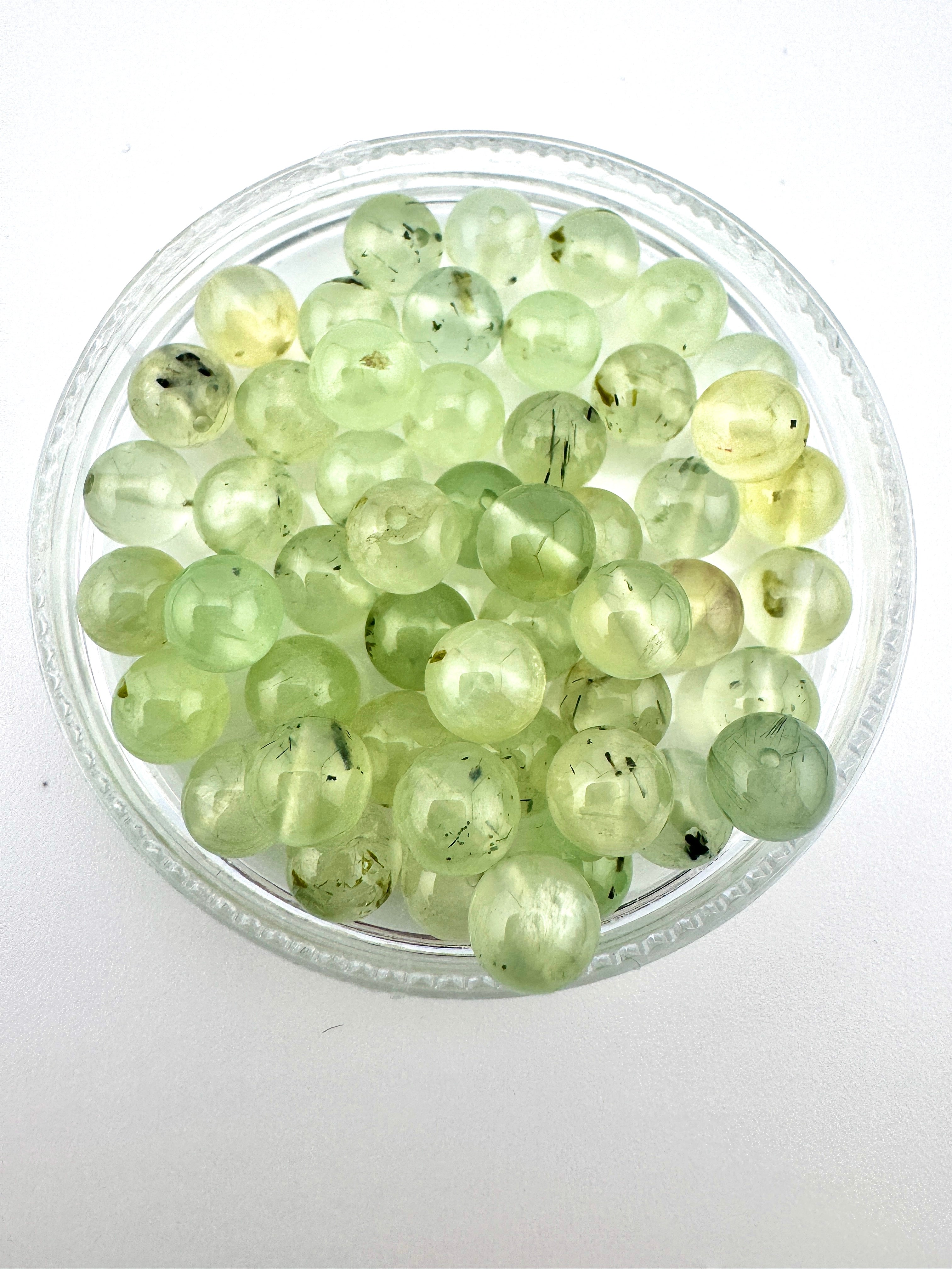 Prehnite Beads Available in 6mm, 8mm Sizes