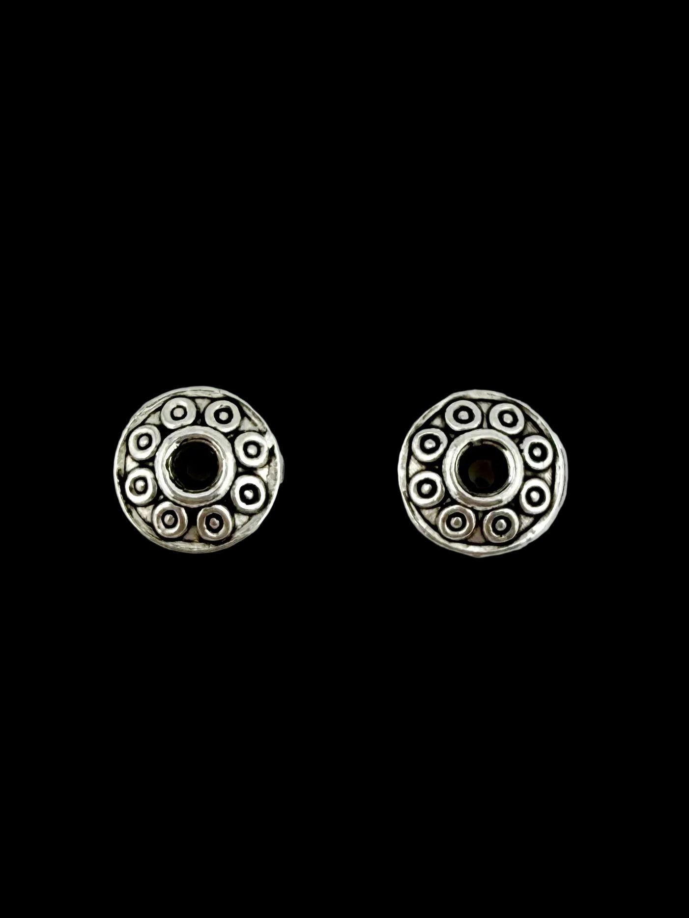 2.5x7mm Tibetian Style Spacer Bead Rhodium