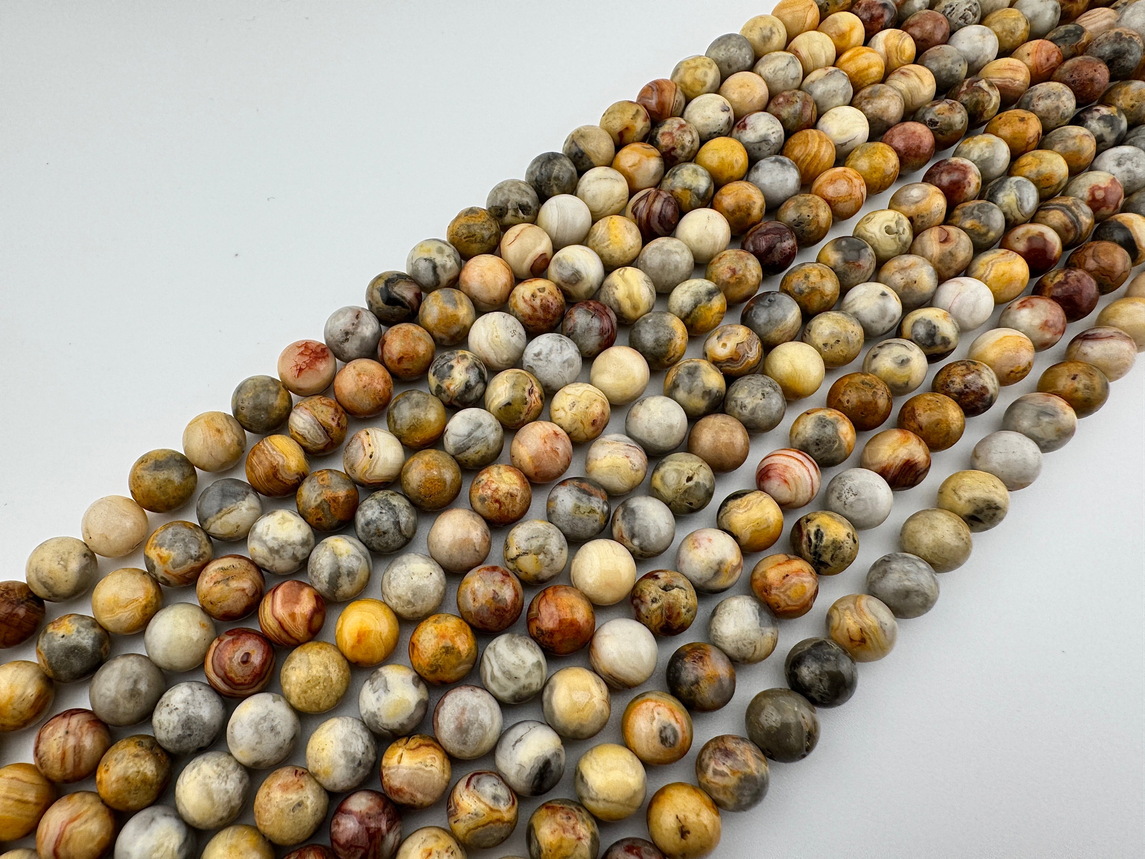 Crazy Lace Agate Beads Available in 6mm, 8mm, 10mm Sizes