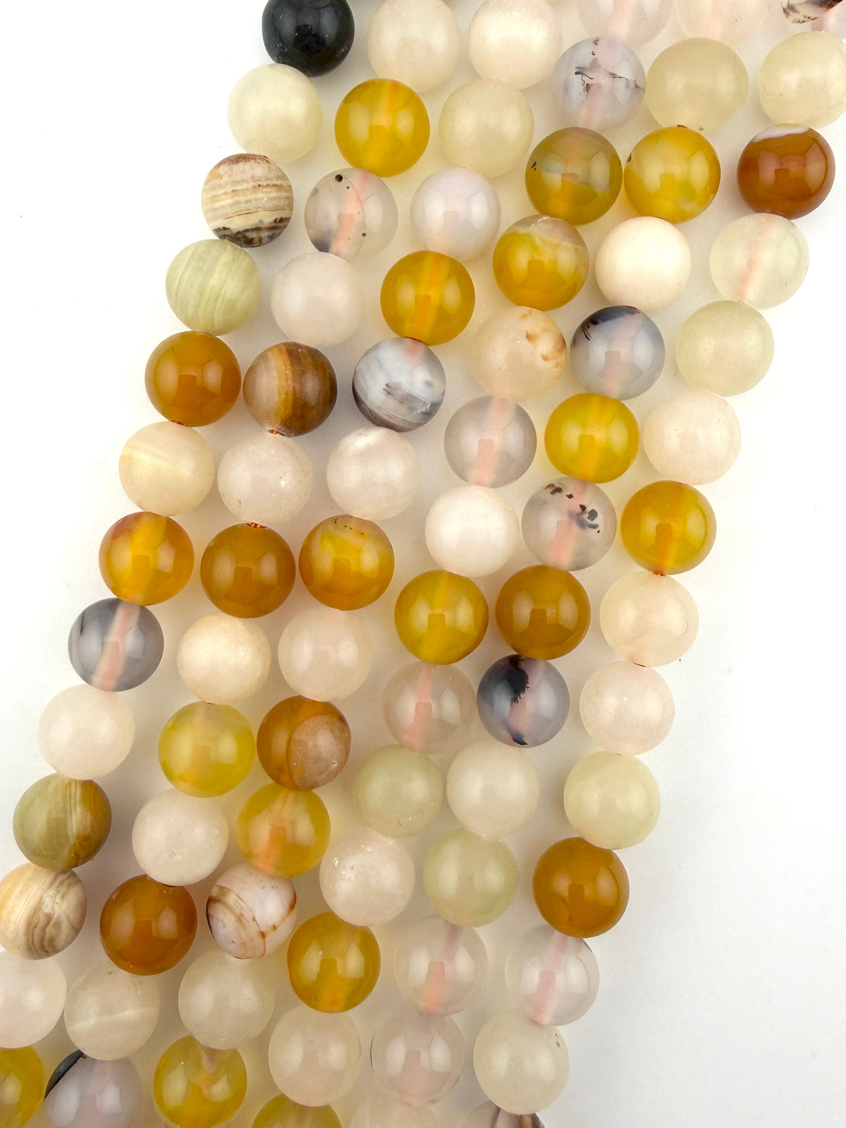 Fire Wrapped Agate Beads Available in 6mm, 8mm Sizes