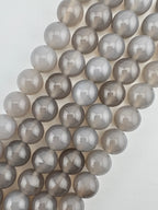 Grey Agate Beads Available in 4mm, 6mm, 8mm Sizes