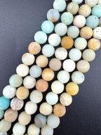 Matte Amazonite Beads Available in 6mm, 8mm, 10mm Sizes