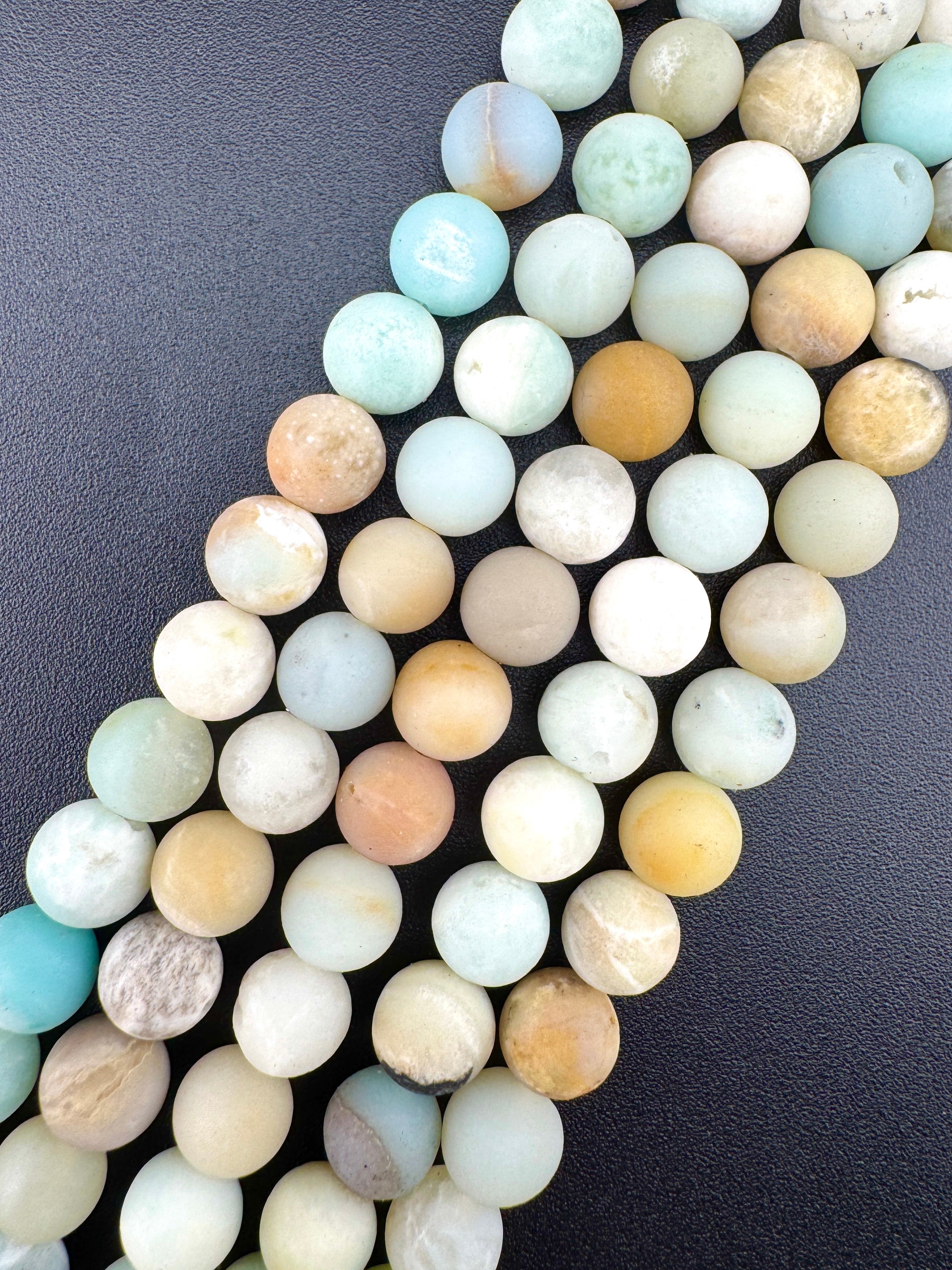 Matte Amazonite Beads Available in 6mm, 8mm, 10mm Sizes