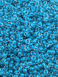 Mino Seed Beads 11/0 Crystal Blue Color Lined