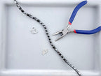 4.5x8mm Hematite Twist Beads