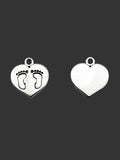 15mm New Milestones Charm Rhodium