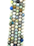 Precious Mix (K2 jasper, Emeralde, Saphire, Apatite, Kunzite, Lapis)