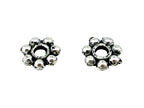 1.5x6mm Daisy Spacer Rhodium