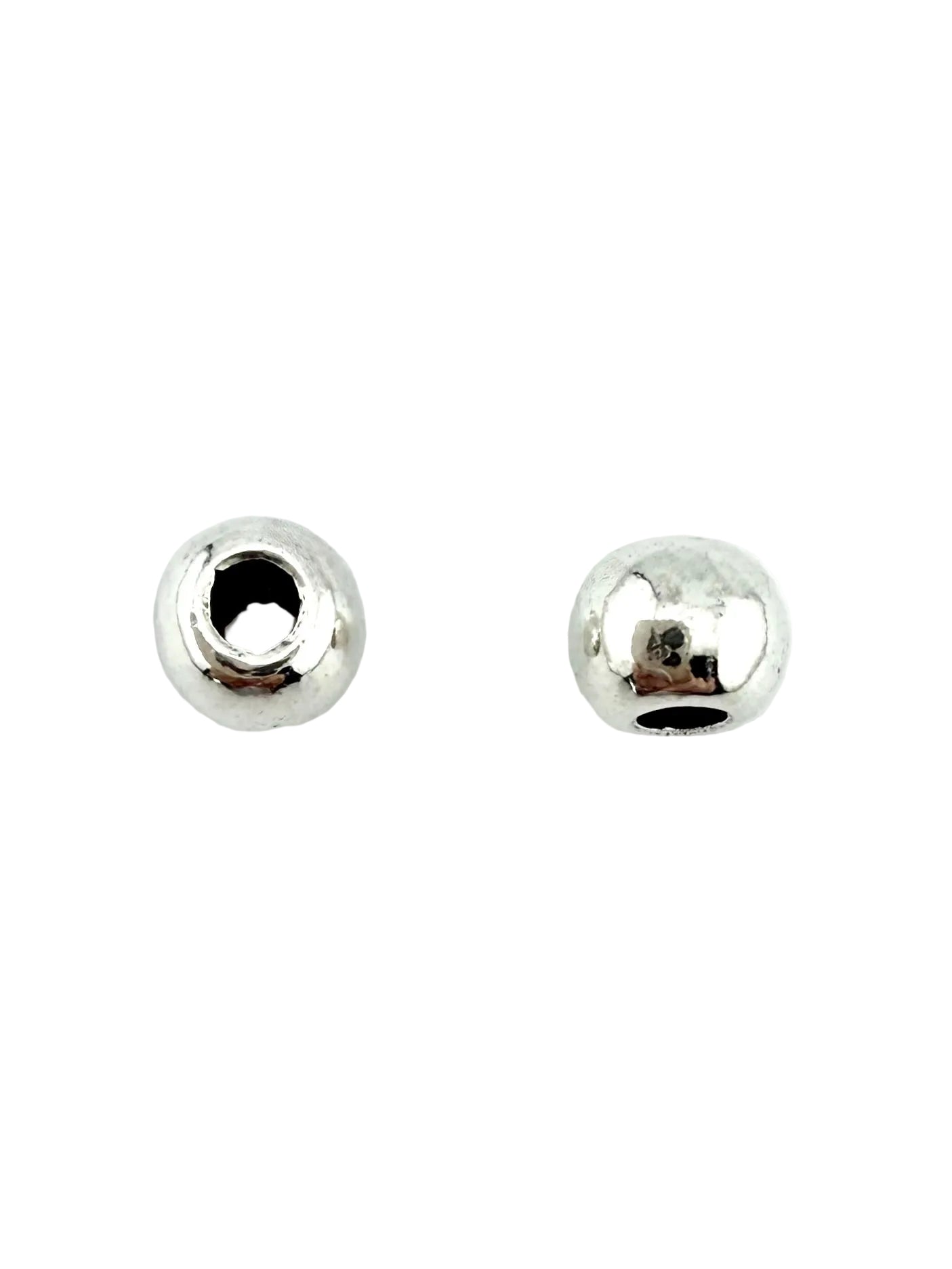 4x5mm Large Hole Spacer Bead Rhodium
