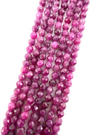 3mm Faceted Dark Ruby Beads