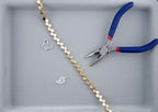3.5x8mm Hematite Crown Beads Gold