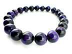 Dyed Purple Tigers Eye Beads Available in 6mm, 8mm Sizes