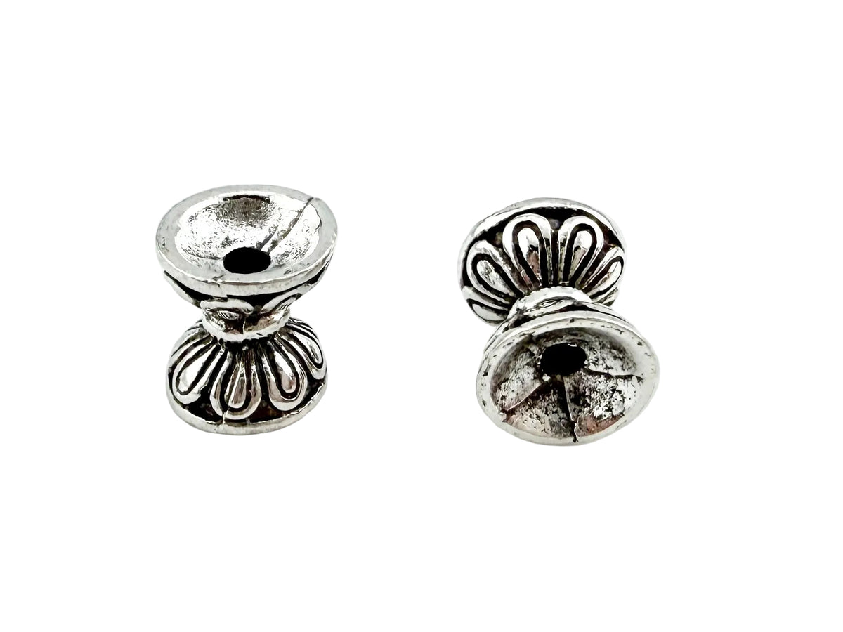 10x8mm Barrell Spacer Bead Rhodium