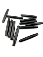 Black Buffalo Bone Pipe, Standard thickness  1–4inch Carved Bone Pieces for Jewelry & Crafts