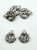 17mm Prosperity Koi Rhodium Charm