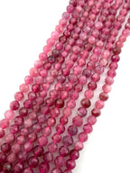 3mm Faceted Pink Tourmaline Beads