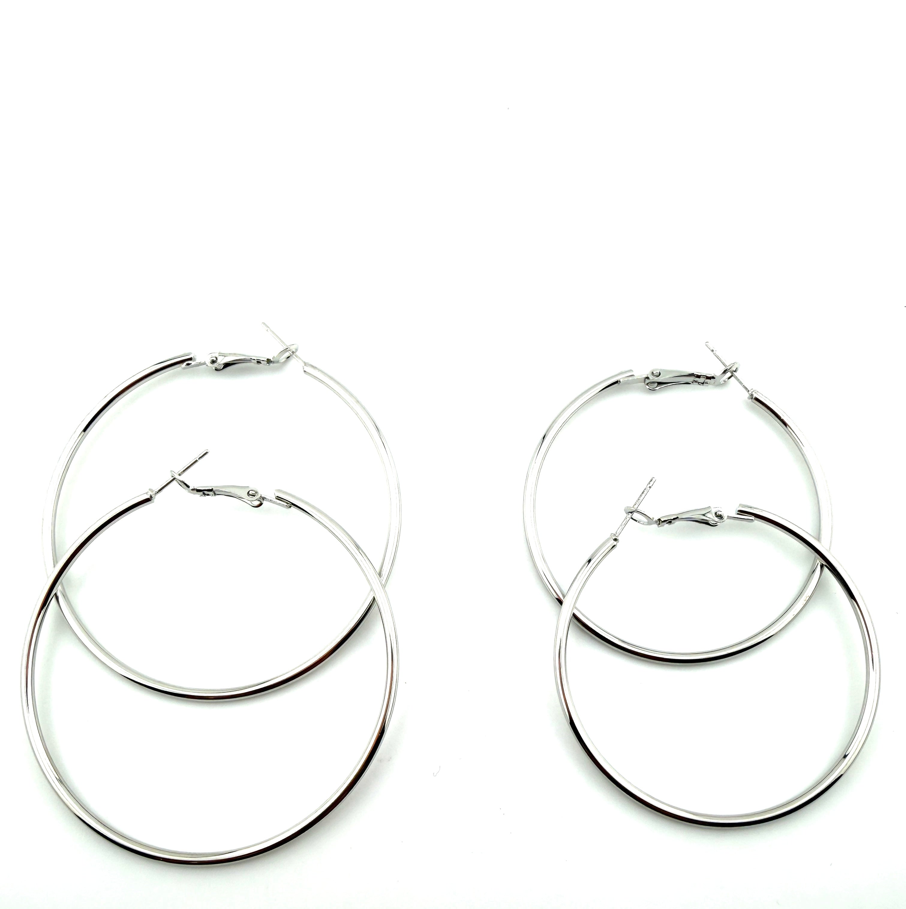 Round Frame Hoop Earing Pair 2mm Thick