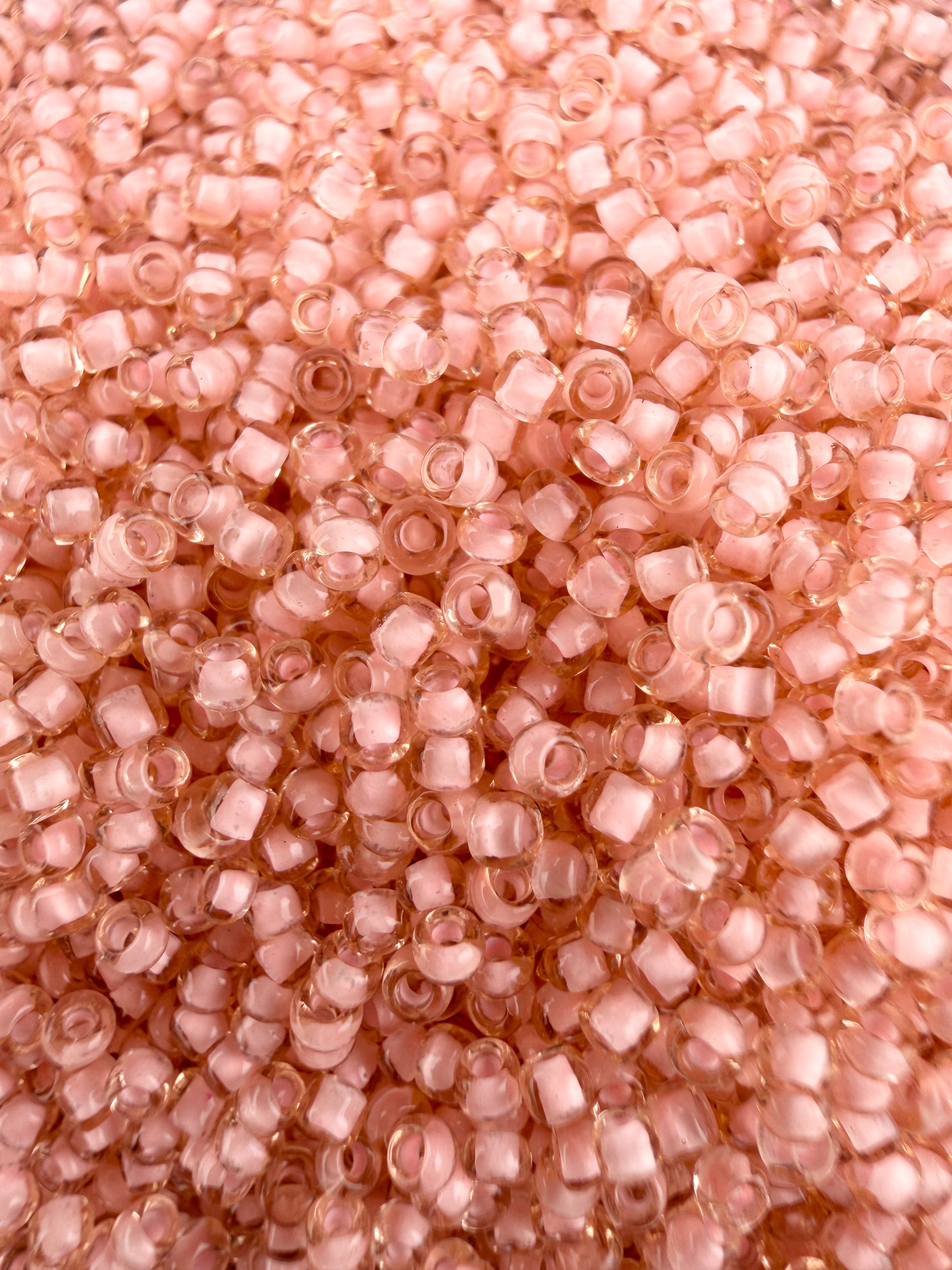 Mino Seed Beads 11/0 Crystal Pink Color lined