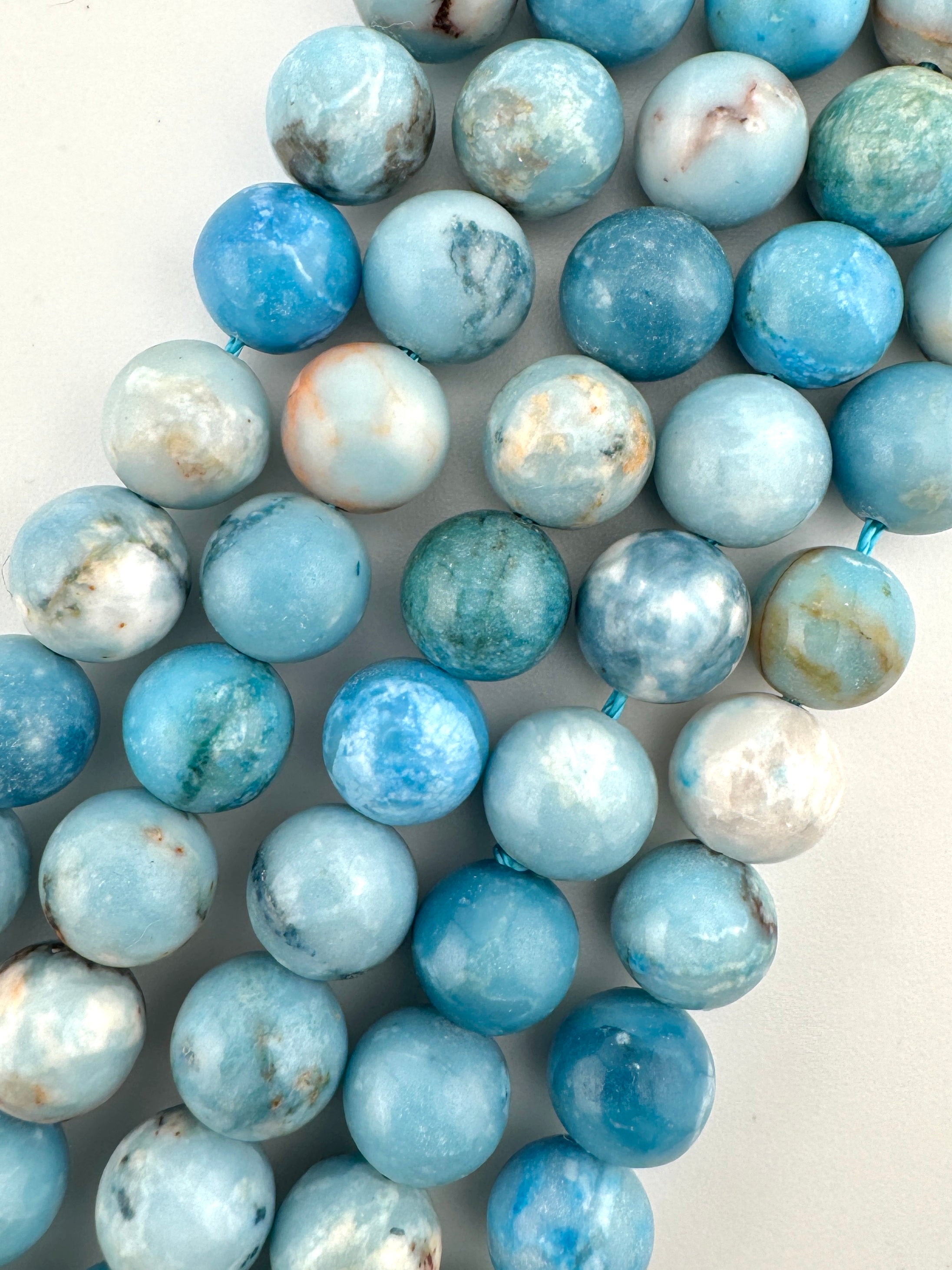 Chinese Larimar Beads Available in 6mm, 8mm, 10mm Sizes