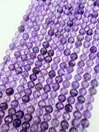 3mm Faceted Dark Amethyst Beads