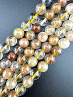 Mixed Rutile Quartz Beads Available in 6mm, 8mm Sizes