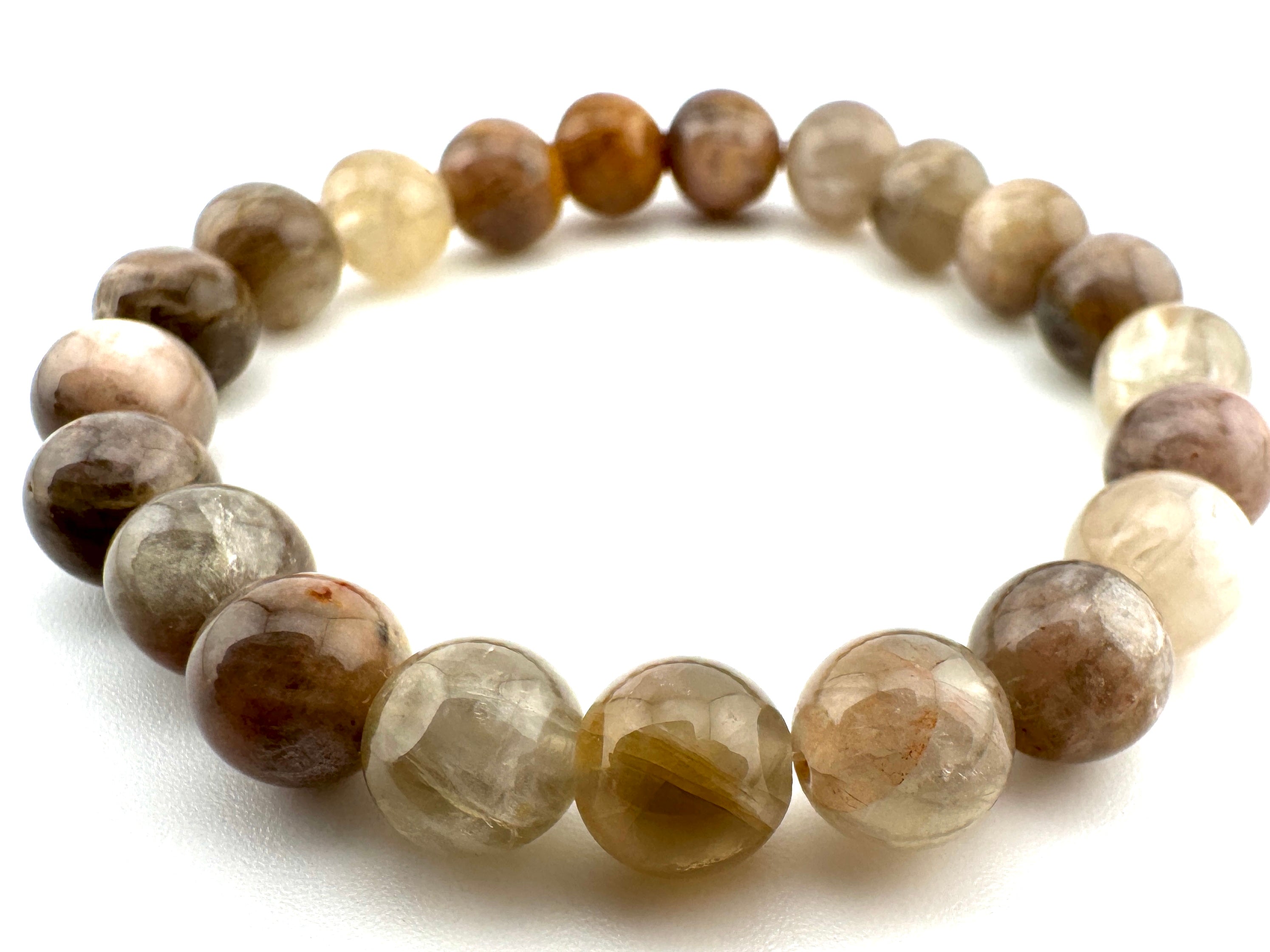 Grey Sun Stone Beads Available in 6mm, 8mm Sizes