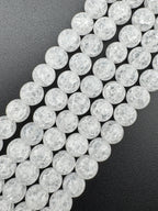 Matte Crackle Quartz Beads Available in 6mm, 8mm, 10mm Sizes