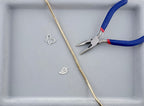 1.5x4.5mm Hematite Heishi Beads Gold
