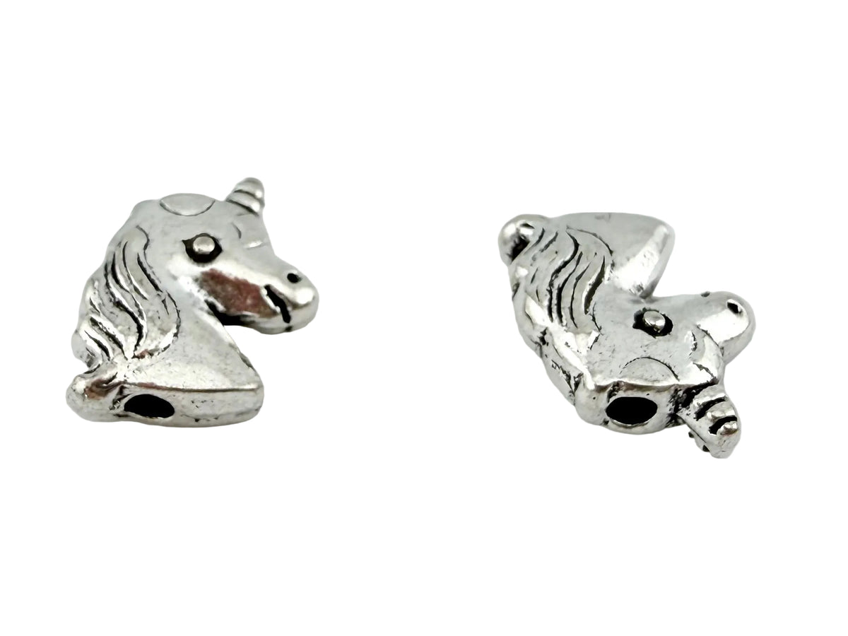 11x10mm Unicorn Spacer Bead Rhodium