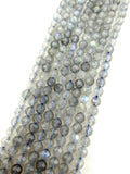3mm Faceted Labradorite Beads