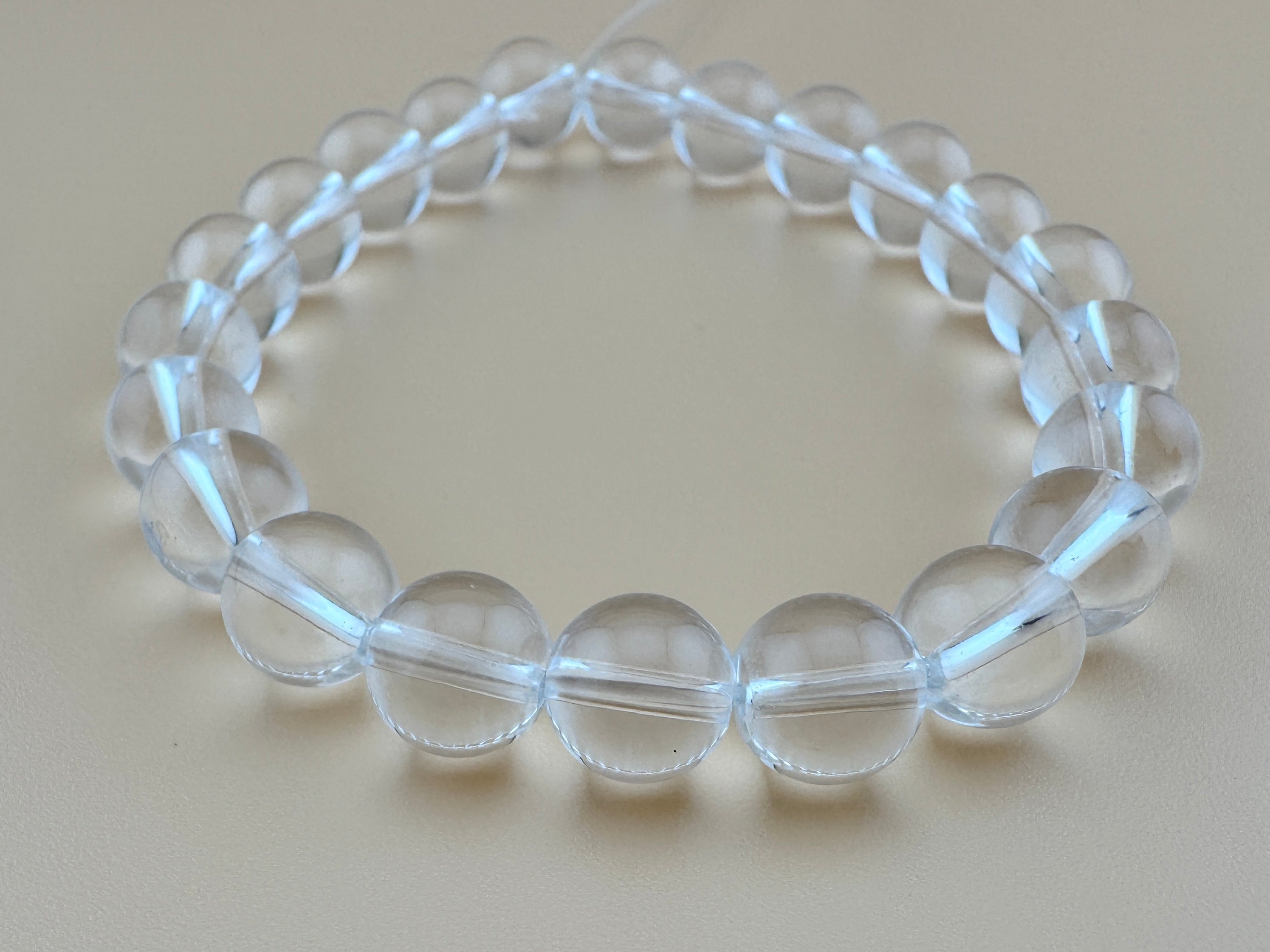 Natural Clear Quartz 15" Beads Strand Available in 6mm, 8mm, 10mm, 14mm Sizes