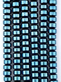 2.5x4mm Hematite Heishi Beads Metallic Blue