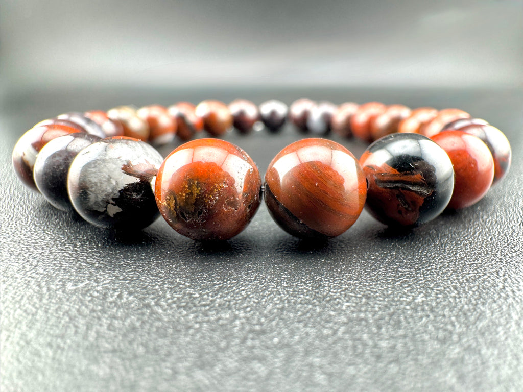 Red Blood Jasper Beads Available in 6mm, 8mm Sizes