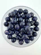 Matte Blue Gold Stone Beads Available in 6mm, 8mm Sizes