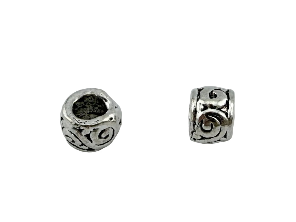 3x4mm Spacer Bead Rhodium