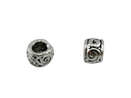 3x4mm Spacer Bead Rhodium