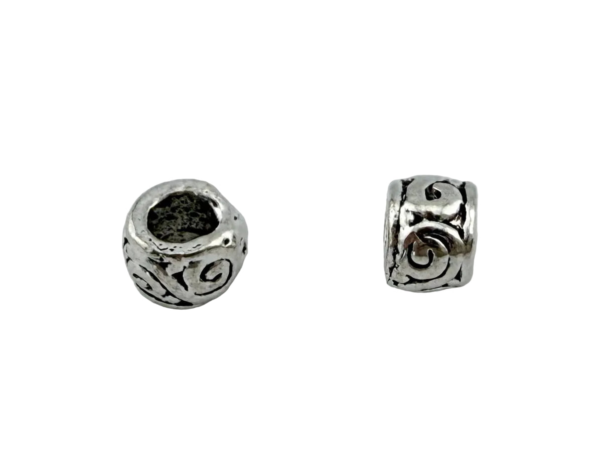 3x4mm Spacer Bead Rhodium
