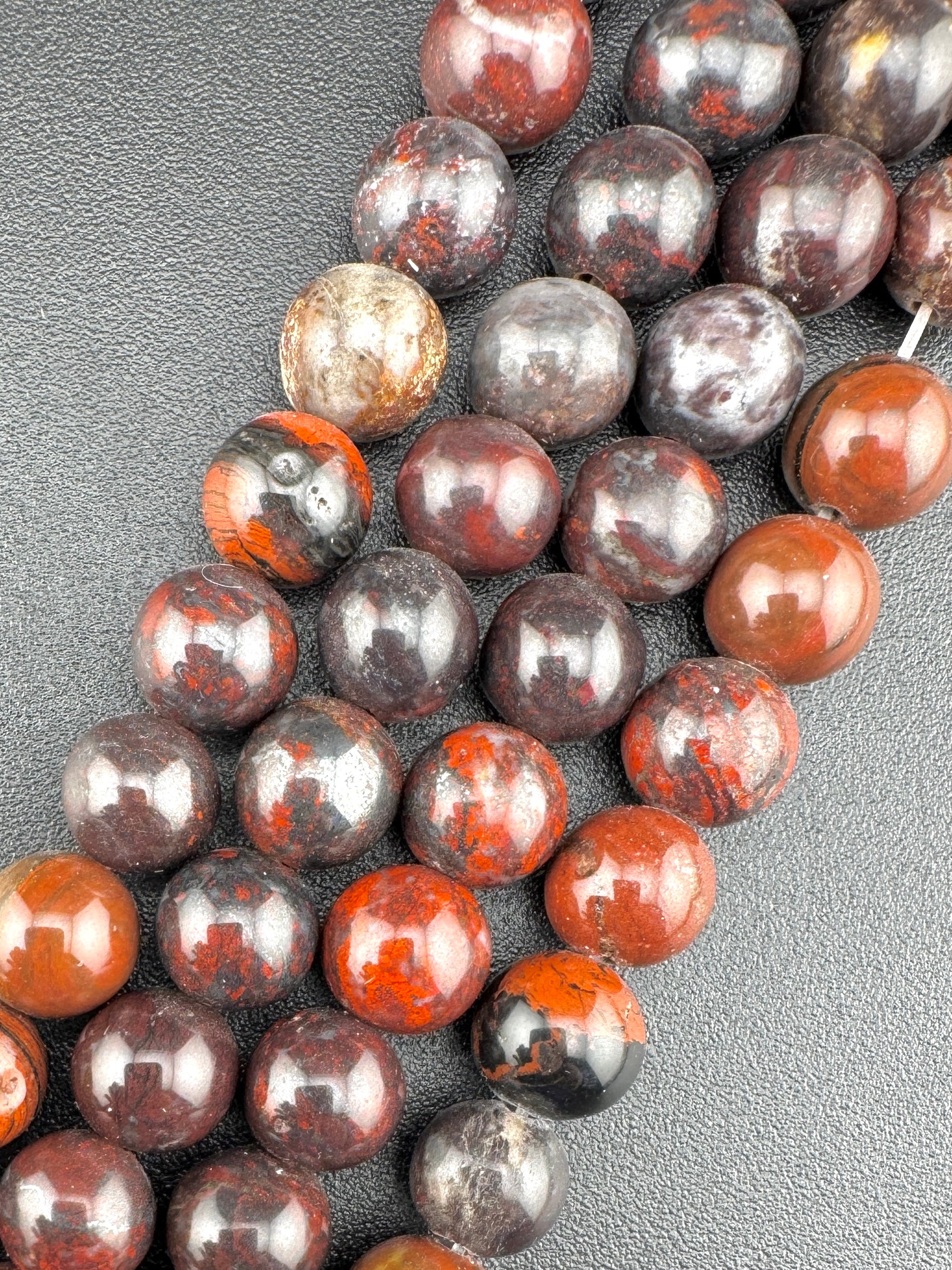 Red Blood Jasper Beads Available in 6mm, 8mm Sizes