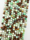 3.4mm Faceted Chrysoprase Beads