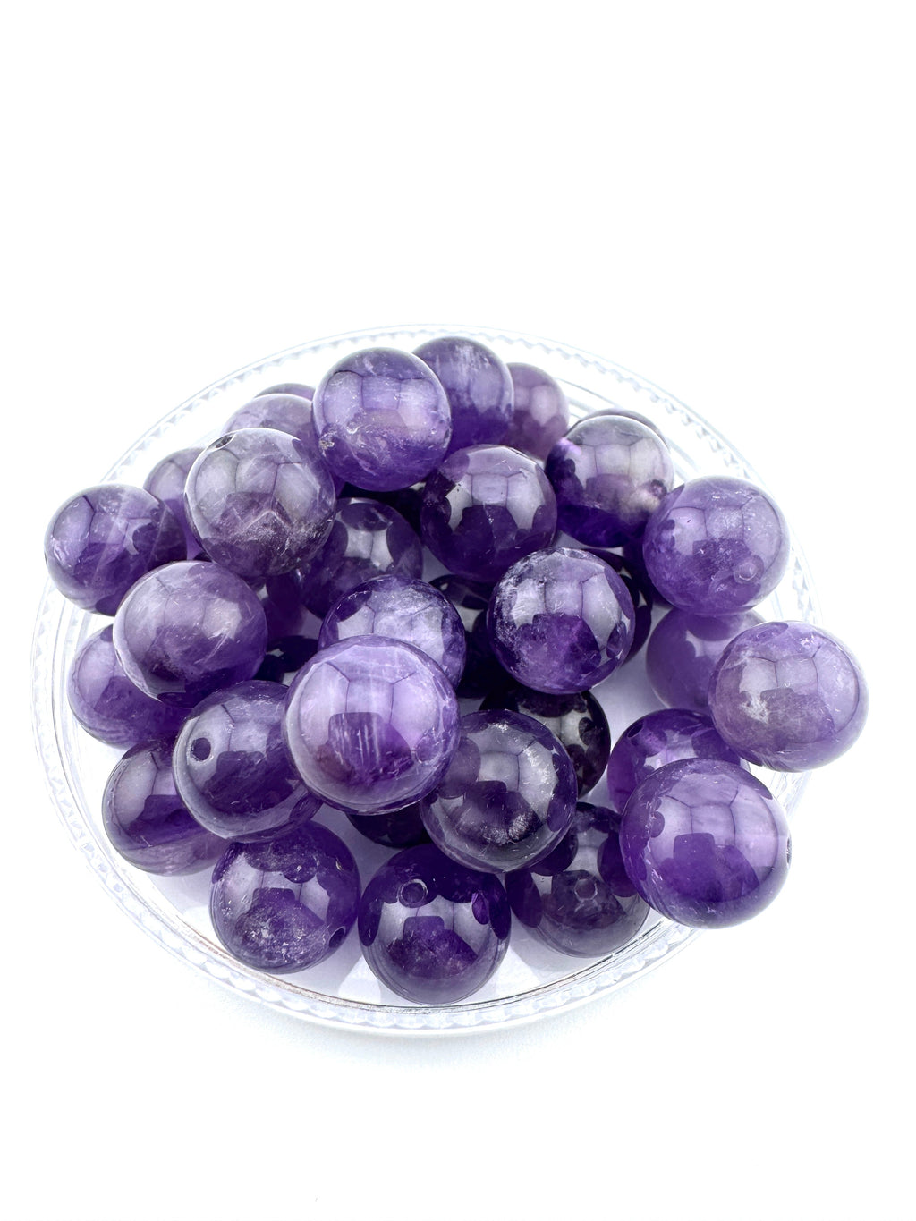 Amethyst Beads Availabile in 6mm, 8mm, 10mm, 12mm, 14mm Sizes