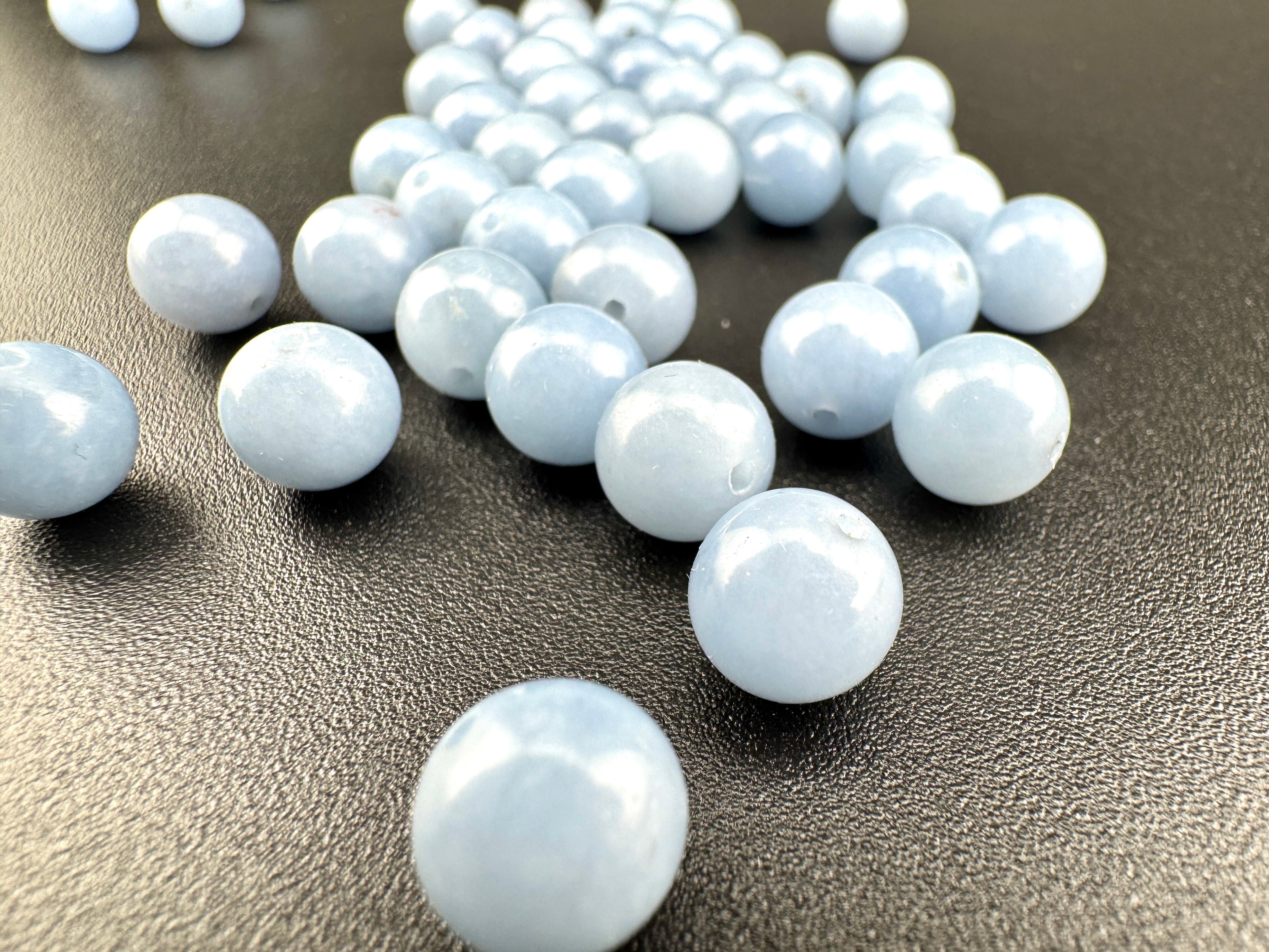 Angelite (Celestite) Beads Available in 6mm and 8mm sizes
