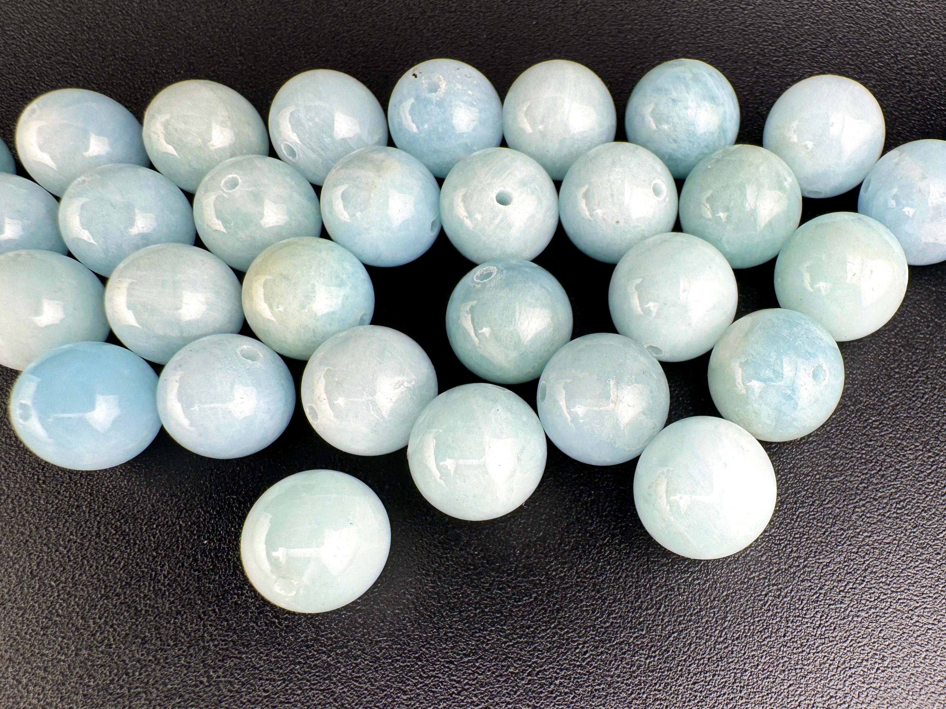 High Quality Aquamarine Bracelet Available in 6mm, 8mm, 10mm Sizes