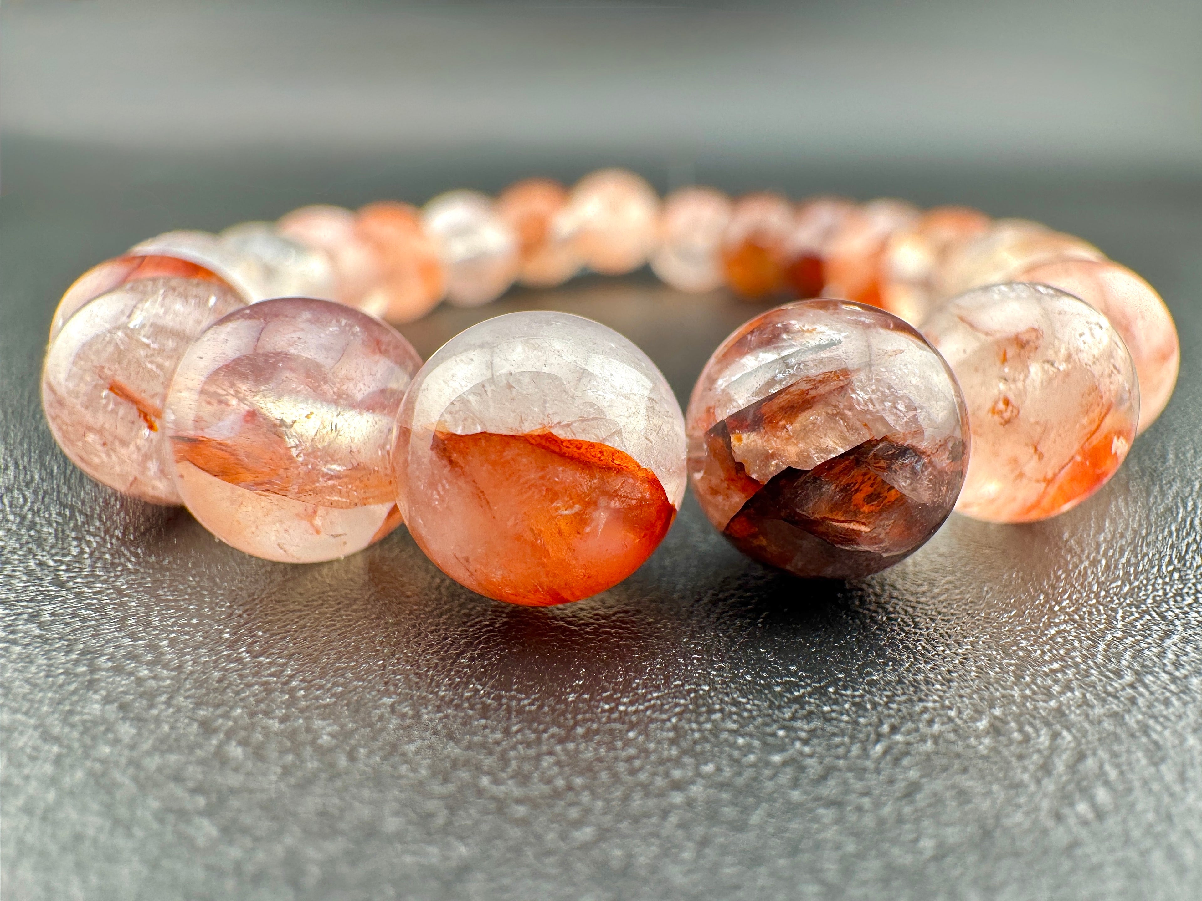 Fire Quartz Beads Available in 6mm, 8mm, 10mm, 12mm Sizes