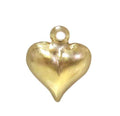 14K Gold Filled Heart Charm with 2mm Loop