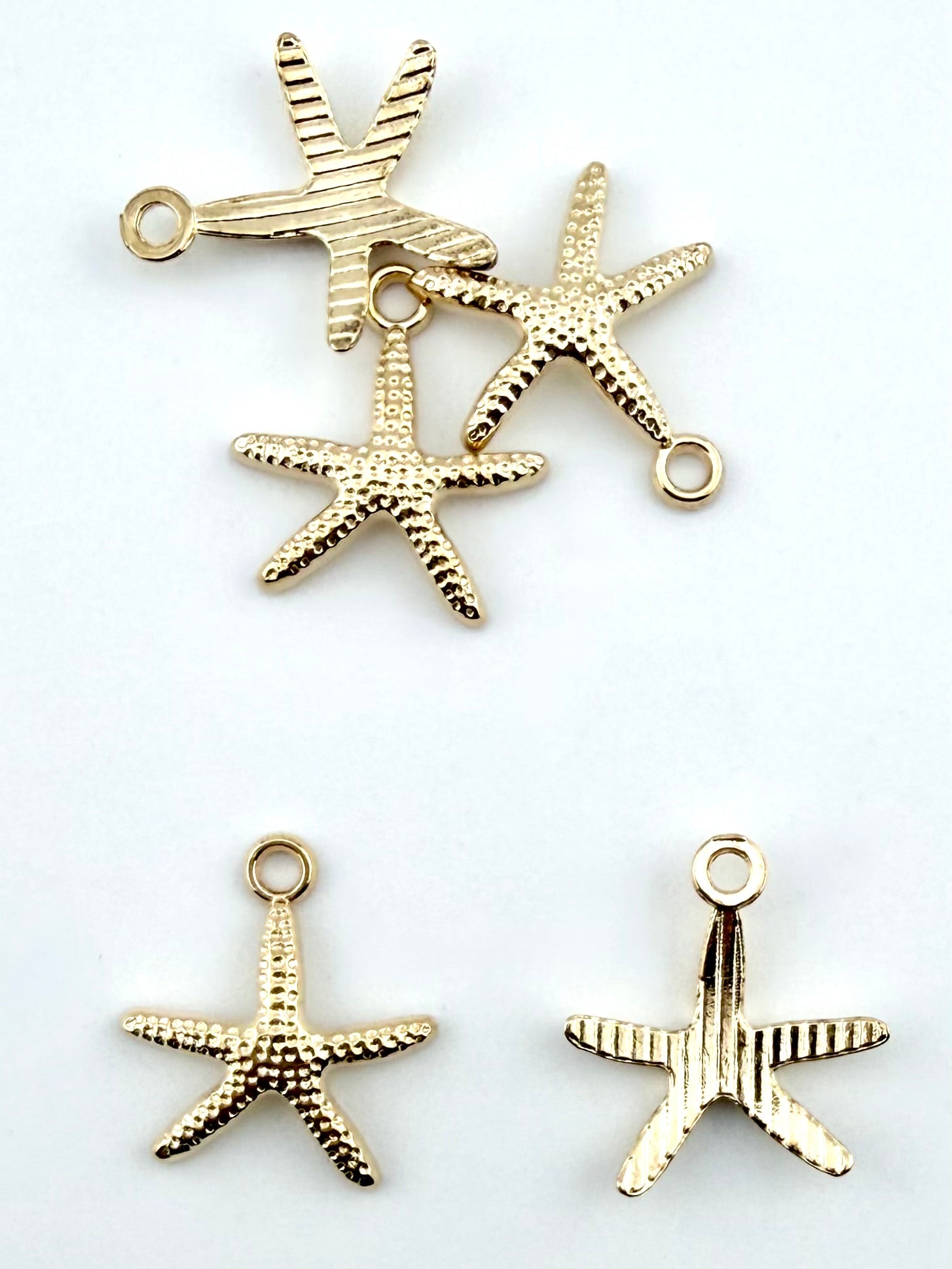 20mm Starfish Charm Gold