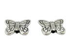 11x14mm Butterfly Spacer Bead Rhodium