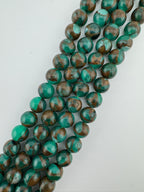 Suspended Copper Green Beads Available in 6mm, 8mm Sizes